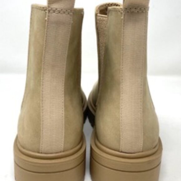 Soda Pilot Lug Sole Chelsea Elastic Gore Women's Ankle Bootie Beige Size 6 - Picture 5 of 10
